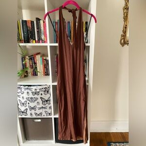 knee length dresses for ladies Donna Morgan Women's V-Neck Sleeveless Midi Crepe Dress